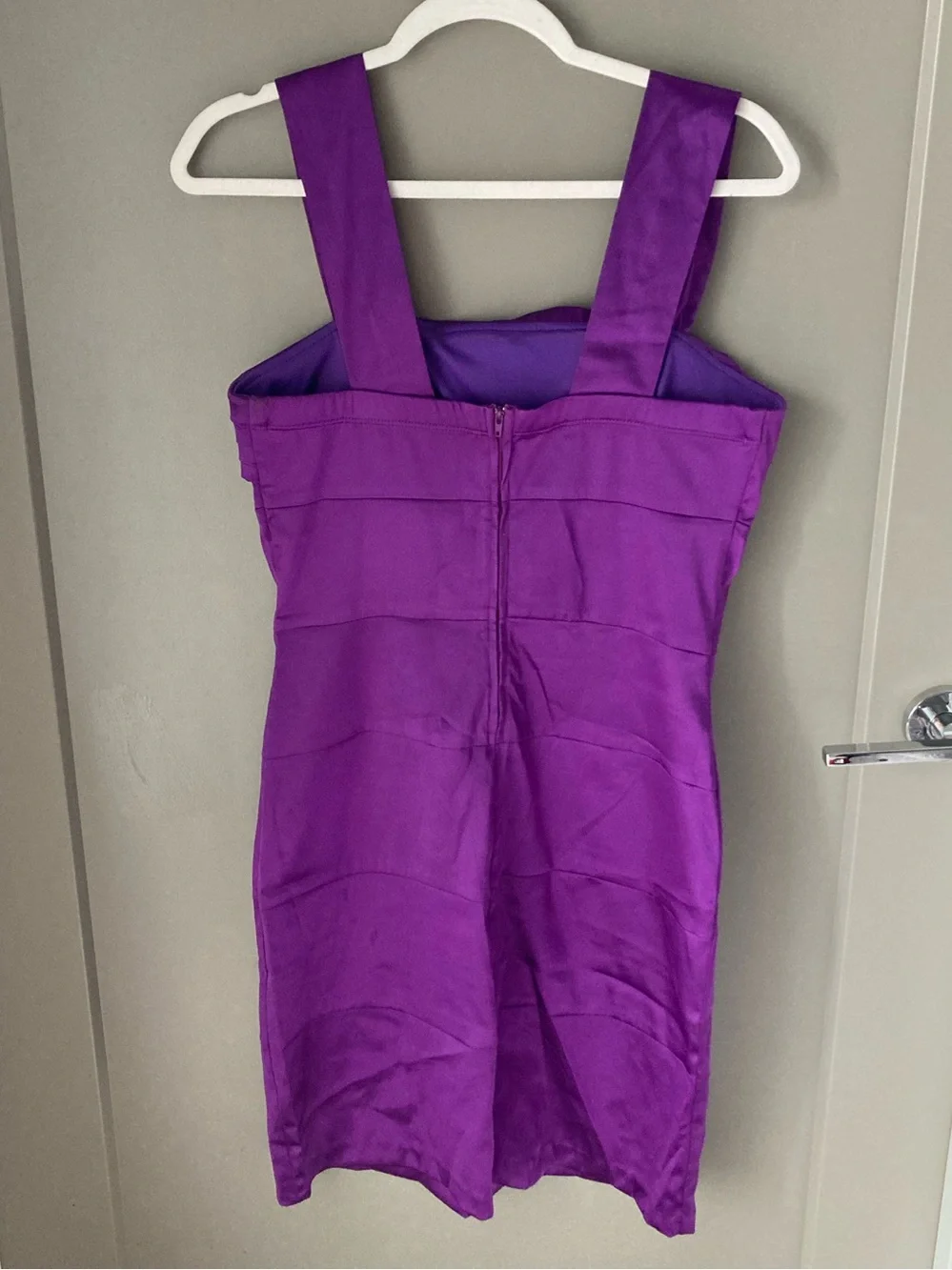 Ruby Rox Purple Pleated-Bodice Mini Dress - Picture 2 of 3